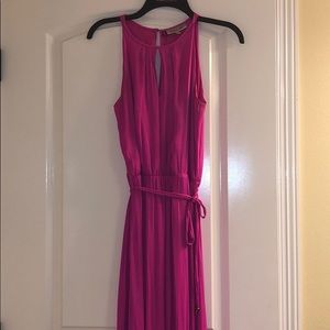 Hot pink maxi dress